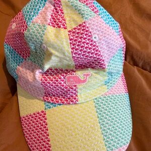 Vineyard Vines Pastel Patchwork Cap - Pink, Mint, Yellow, Coral